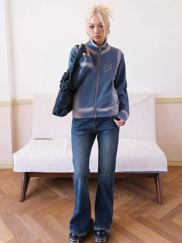 Washed color casual sweatshirt【s0000003388】