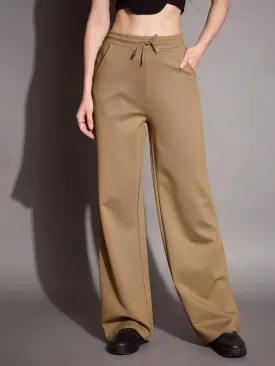 Women Brown Relaxed Fit Track Pants