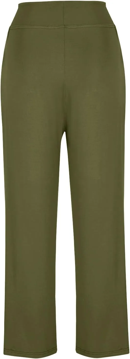 Women's Sports Yoga Pants Soft Bootcut Sweatpants High Waist Modal Cotton Flare Workout Pant Casual Trousers