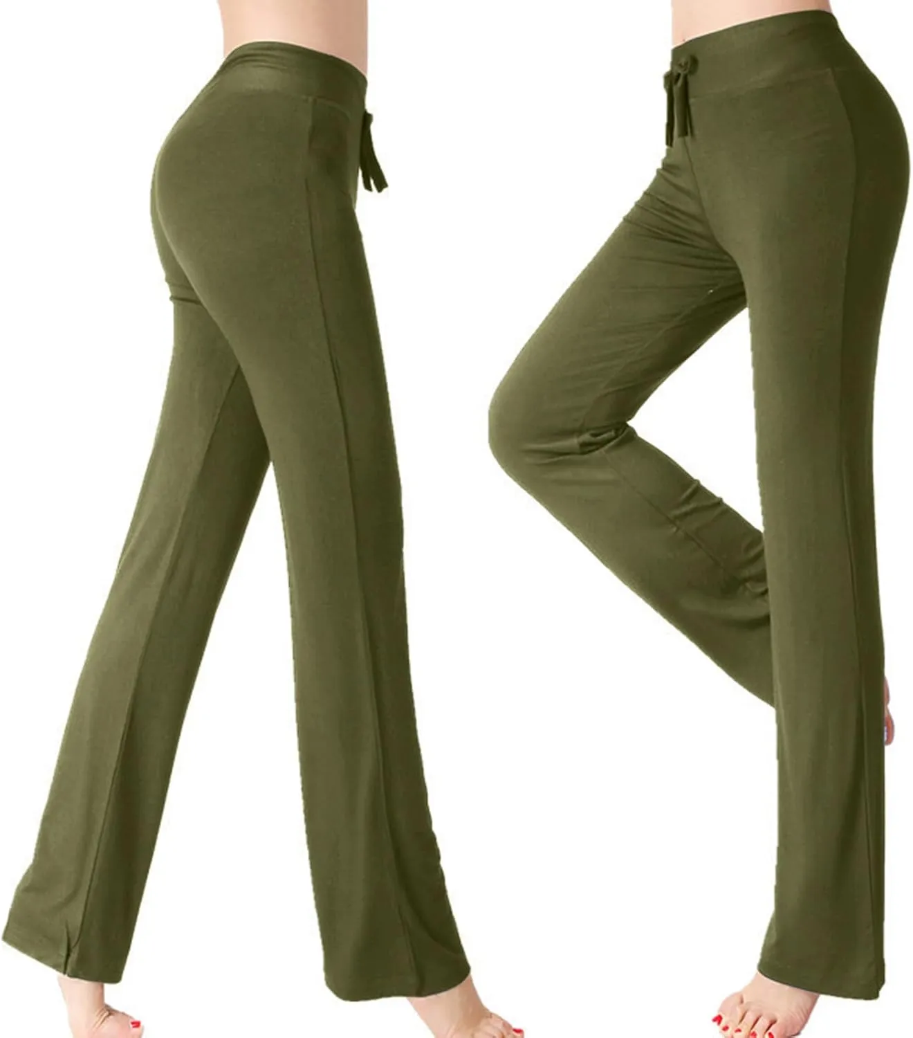 Women's Sports Yoga Pants Soft Bootcut Sweatpants High Waist Modal Cotton Flare Workout Pant Casual Trousers