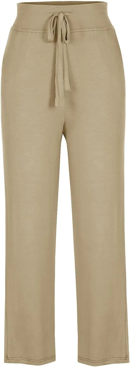 Women's Sports Yoga Pants Soft Bootcut Sweatpants High Waist Modal Cotton Flare Workout Pant Casual Trousers