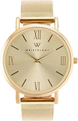 Wristology 29 Options - Maxi Leather Band Roman Numerals Boyfriend Watch - Interchangeable Genuine Leather Strap - Large Easy to Read Analog Face for Women or Men